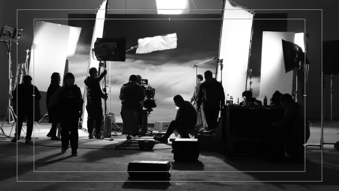 花都影视专业拍摄团队工作场景